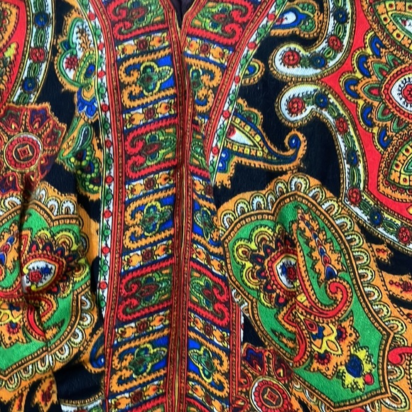 Amazing vintage paisley dress. Medium. Metal zipper. - Picture 5 of 11